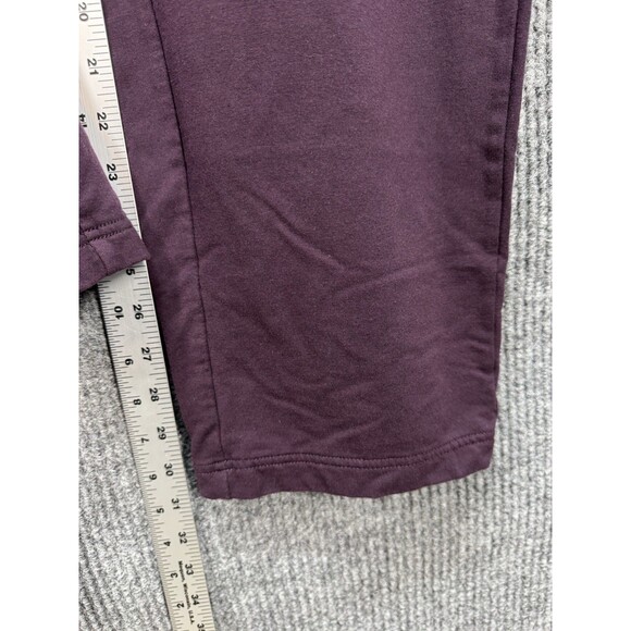 J Jill Pure Jill Affinity French Terry Pants Sz 2X Purple Slim Leg Pull On Pima - Picture 9 of 11